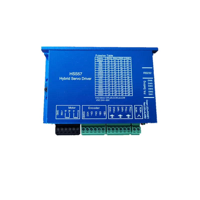 Servoazionamento ibrido HSS57 per motore passo-passo NEMA 23 ad anello chiuso