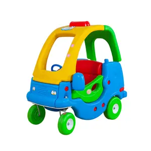 2023卸売ホットセールアウトドアプレイ子供用プラスチックおもちゃパトロールカー子供用おもちゃに乗る