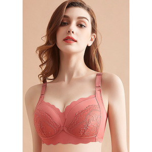 Femmes enceintes sans anneau en acier soutien-gorge coton alimentation sous-vêtements grossesse confinement pur coton confortable soutien-gorge mince - Product Image 1