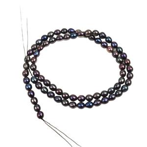 สร้อยคอมุกน้ำจืดสองด้าน ประดับด้วยลูกปัดข้าวสีเขียวมรกต ขนาด 40 ซม. คุณภาพสูง พร้อมแสงประกาย  ลดราคาพิเศษต้อนรับปีใหม่ - Product Image 5