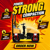 Nouveau Compacteur Routier Kubota avec Garantie de 2 Ans, 3 Tonnes, 1 Tonne, 2 Tonnes, Diesel Euro 5 EPA CE, Mini Compacteur Routier Autotracté