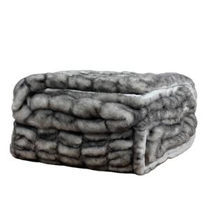 Bett stilvolle Pelz flauschige Decke Luxus neutrale Blase Minky Decke Super bequeme Kunst pelz decken - Product Image 1