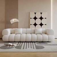 Zayshine - Juego de Sofás de Salón de 3 Plazas, Estilo Italiano Moderno y Lujoso, en Chenilla Gris, Sofá Modular en Forma de L de Terciopelo para Villa o Apartamento