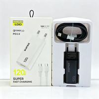 Cargador Rápido USB Tipo C de 120W con Enchufe EU/US, Adaptador de Pared GaN con Carga Rápida USB-C PD, Cargador de Viaje Tipo-C para Teléfono Móvil