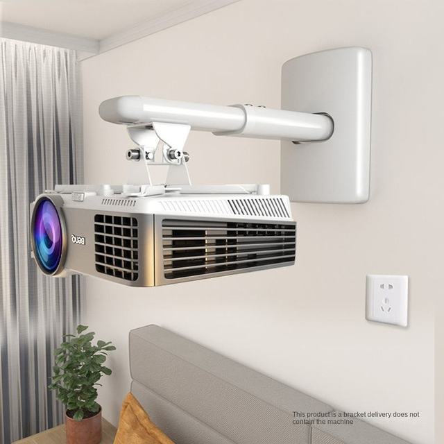 LQ300 Adjustable Projector Hanger Hanging Wall Bracket Extreme Short Throw Projector Mount Wall Telescopic for Movie Screen