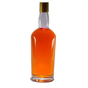 Good price Customized whisky bottles 700 ml wholesale 750 ml brandy bottle with corks