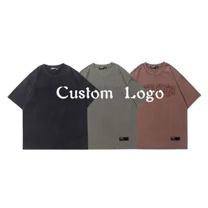 CL Street Wear Hot Summer Popular Oversized Vintage Blank Polyester T shirt