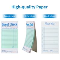 Carnet de commandes personnalisé avec logo pour restaurant, bloc de commandes perforé autocopiant NCR pour serveurs, vente en gros en usine