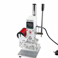 Presse à chaud pour gaufrage du cuir Petite machine d'estampage à chaud numérique manuelle pour bois, papier PVC, timbre avec logo personnalisé