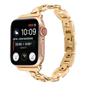 Pulsera de Metal creativa de acero inoxidable para <span class=keywords><strong>Apple</strong></span> <span class=keywords><strong>Watch</strong></span> Band 38 <span class=keywords><strong>40</strong></span> 41 <span class=keywords><strong>Mm</strong></span> para Iwatch Ultra 2 <span class=keywords><strong>Se</strong></span> 9 8 7 6 5 Pulsera de mujer - Product Image 1