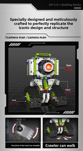 <span class=keywords><strong>WeDo</strong></span> <span class=keywords><strong>2.0</strong></span> Juego de Bloques de Construcción de Robots Cinco en Uno con Control Remoto, Plástico ABS, 400-800 Piezas, Juguete Educativo para Todas las Edades - Product Image 5