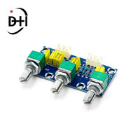 Module amplificateur de tonalité passif XH-M802, préamplificateur, module d'alimentation, réglage des fréquences basses et hautes, carte électronique DIY, carte PCB électronique