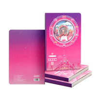 Carnet A5 créatif découpé au laser 3D, logo personnalisé, cadeau de festival, échantillon gratuit, prix de gros