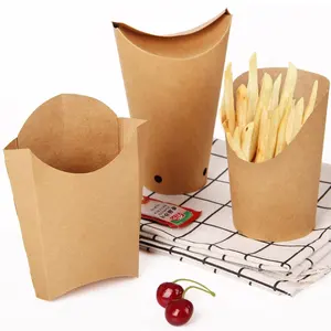 Disposable Box For Fries Eco Friendly Disposable Box For Fries Potato Chips Takeaway Food Box