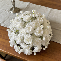 Boule de fleurs artificielles multicolores pour centre de table de mariage, fête d'anniversaire, événement extérieur, décoration de table
