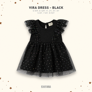 Vestido de Princesa para Niñas, Vestido de Tul con Volantes sin Mangas, Vestido de Fiesta de Algodón y Malla para Bebés y Niñas Pequeñas, Bohopanna - Product Image 3