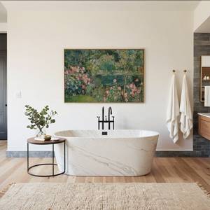 Dipinto Decorativo Vintage con Paesaggio Botanico e Laghetto da <span class=keywords><strong>Giardino</strong></span> per Soggiorno, Decorazione Verde per la Casa, <span class=keywords><strong>Arte</strong></span> Murale - Product Image 3
