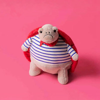 Nouvelle peluche courte romantique Timmy Turtle transfrontalière, cadeau de poupée, Saint-Valentin 2026, unisexe, super douce, coton PP, 11-30 cm