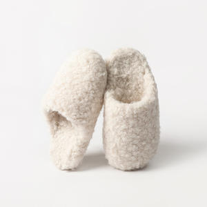 Chaussons d'hiver en <span class=keywords><strong>laine</strong></span> avec doublure en coton pour femmes, usage intérieur, antidérapants, respirants, en velours chaud, style Birkenstocks pour couples - Product Image 4