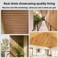 Panneaux muraux en bois écologique pour balcons, plafonds, panneaux muraux extérieurs pour jardins d'enfants, panneaux muraux pour sauna