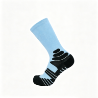 Chaussettes de sport pour hommes, absorbant les chocs, avec soutien de la voûte plantaire en maille respirante, chaussettes de course et d'entraînement