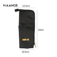 MAANGE Fabricant de pinceaux bon marché avec logo personnalisé 12pcs Vegan pour cosmétiques Set de pinceaux de maquillage avec emballage Argent avec pochette