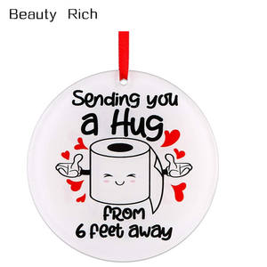 Enviando un abrazo de 6 pies 2020 <span class=keywords><strong>adornos</strong></span> de <span class=keywords><strong>navidad</strong></span> regalo baño <span class=keywords><strong>adornos</strong></span> de <span class=keywords><strong>papel</strong></span> - Product Image 1