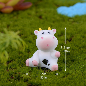 Figuras de Dibujos Animados, <span class=keywords><strong>Mini</strong></span> Adornos, Linda Vaca de Jardinería, <span class=keywords><strong>Mini</strong></span> Manualidades de Resina para Decoración de Escritorio, Accesorios para Cachorros, Decoración del Hogar - Product Image 6