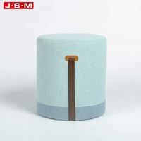 Pouf lounge vert rond gain de place enfants maison velours grand banc chaise touffeté pouf
