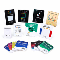 Carte NFC programmable et inscriptible 13,56 MHz avec code QR pour les avis Google et les entreprises