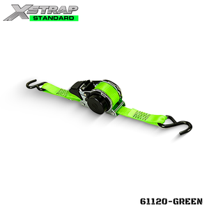 Xstrap Promotion : Sangles à cliquet rétractables de 1 pouce et 10 pieds avec crochets en S pour le contrôle de cargaison et les motos - Product Image 1