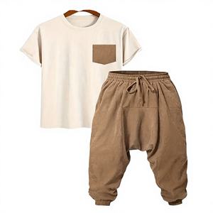 Ensembles de T-shirts pour Hommes Style Sportif en Coton Respirant 100% Personnalisables, Vente en Gros Usine, Collection Printemps, Meilleures Ventes - Product Image 3