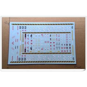 En stock, livraison 24h depuis Taïwan, autocollants PVC pour hangar CG TT HG MG PG, base blanche, entretien de scène, numéros et marquages Zaku Gundam - Product Image 2
