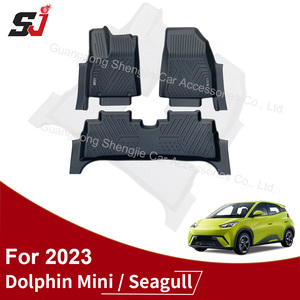 Alfombrillas de Coche Personalizadas de Lujo para Todo Clima, Alfombrillas de TPE Negras Impermeables de 3,5 mm para BYD Dolphin Mini Seagull 2023 - Product Image 6