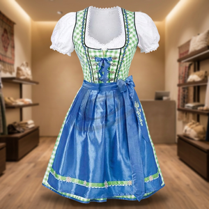 Modèle de robe Dirndl pour adulte, tailles XS-XXL, robe Dirndl et tablier, costume d'Oktoberfest, modèle bavarois paysan (Dirndl d'Oktoberfest) - Product Image 3