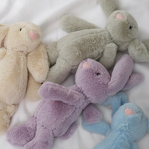 Lapin de Pâques Offre Spéciale en peluche lapin longue oreille couleur peluche lapin doux Animal en peluche lapin jouet pour enfants et fille - Product Image 4