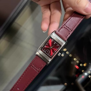 Reloj de Mujer de Lujo Reversible Jaegeer con Esfera Cuadrada, Correa de Cuero y Movimiento de Cuarzo - Product Image 2