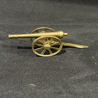 Style antique, laiton vintage pour Canon avec des roues de 5,5 pouces de long, artisanat en métal poli de qualité supérieure pour la décoration de la maison et les cadeaux