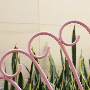 Garden <strong>Outdoor</strong> <strong>Storage</strong> <strong>Bench</strong> Patio <strong>Benches</strong> Design Wrought Iron New in Pink Color <strong>Outdoor</strong> Furniture OEM/ODM 100PCS Modern - Product Image 3