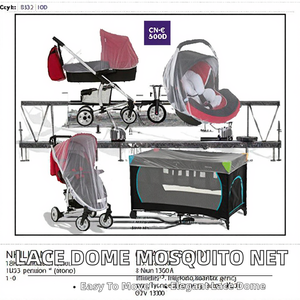Sairun Nueva Mosquitera Portátil Plegable de Encaje Tipo Domo para Bebés, Uso Doméstico Interior, Manto Universal para Cama de Princesa, 100% Poliéster - Product Image 2