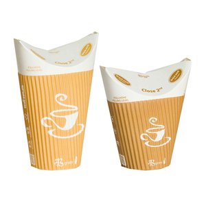 Tazze da Caffè Personalizzate con Stampa Personalizzata per Asporto, Ecologiche, a Doppia Parete Ondulata, in Carta, per Caffè - Product Image 4