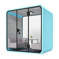 Cabine insonorisée mobile en alliage d'aluminium