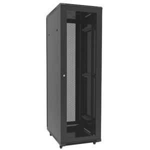 Gabinete de Rack para Servidor de 19 Pulgadas 42U y 600 mm de Ancho, con Puerta Curva Hexagonal Ventilada y Cierres con Manija - Product Image 2