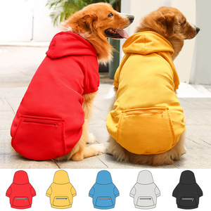 Sudadera con Capucha de Forro Polar de Poliéster Informal para Invierno y Otoño, con Ribete Dorado y Bolsillo para Perros y Gatos Pequeños, Medianos y Grandes - Product Image 1