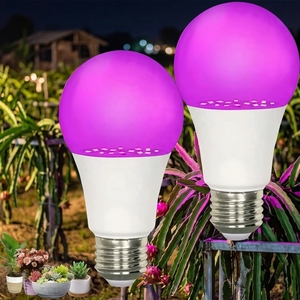 Lámpara LED para Plantas <span class=keywords><strong>de</strong></span> Espectro Completo E27 E26, Bombillas LED para Cultivo <span class=keywords><strong>de</strong></span> <span class=keywords><strong>Pitahaya</strong></span>, Vegetales <span class=keywords><strong>de</strong></span> Invernadero y Fruta del Dragón, 9W 11W - Product Image 1
