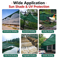 Filet pare-soleil vert en monofilament HDPE vierge à 100 % sur mesure pour serres agricoles