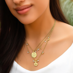 Collar con Colgante de Moda, Acero Inoxidable 316L, Baño de Oro PVD, Resistente y Sostenible, con Letra S - Product Image 3