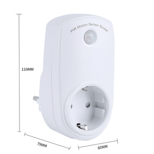 Europe Standard PIR Motion Sensor Socket Long Range Suitable for Rooms Auto <strong>Turn</strong> <strong>Turn</strong> <strong>off</strong> - Product Image 2