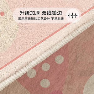 Alfombra Ovalada Yiqin para Jardín, Sala de Estar o Dormitorio, Antideslizante, Gruesa, de Felpa, Imitación Cachemira, Estampada, Estilo Moderno, Lavable con Agua - Product Image 3