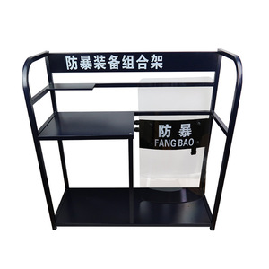 Support de rangement anti-émeute à trois niveaux en acier au carbone pour usage de sécurité - Product Image 1